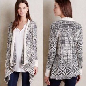 Anthropologie Tiny Mazarine Waterfall Cardigan Medium